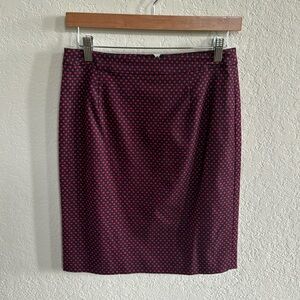 Halogen Black and Red Pencil Skirt